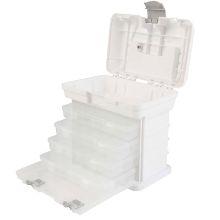 Stalwart Small Parts Organizer Tool Box, White 75-TS2003